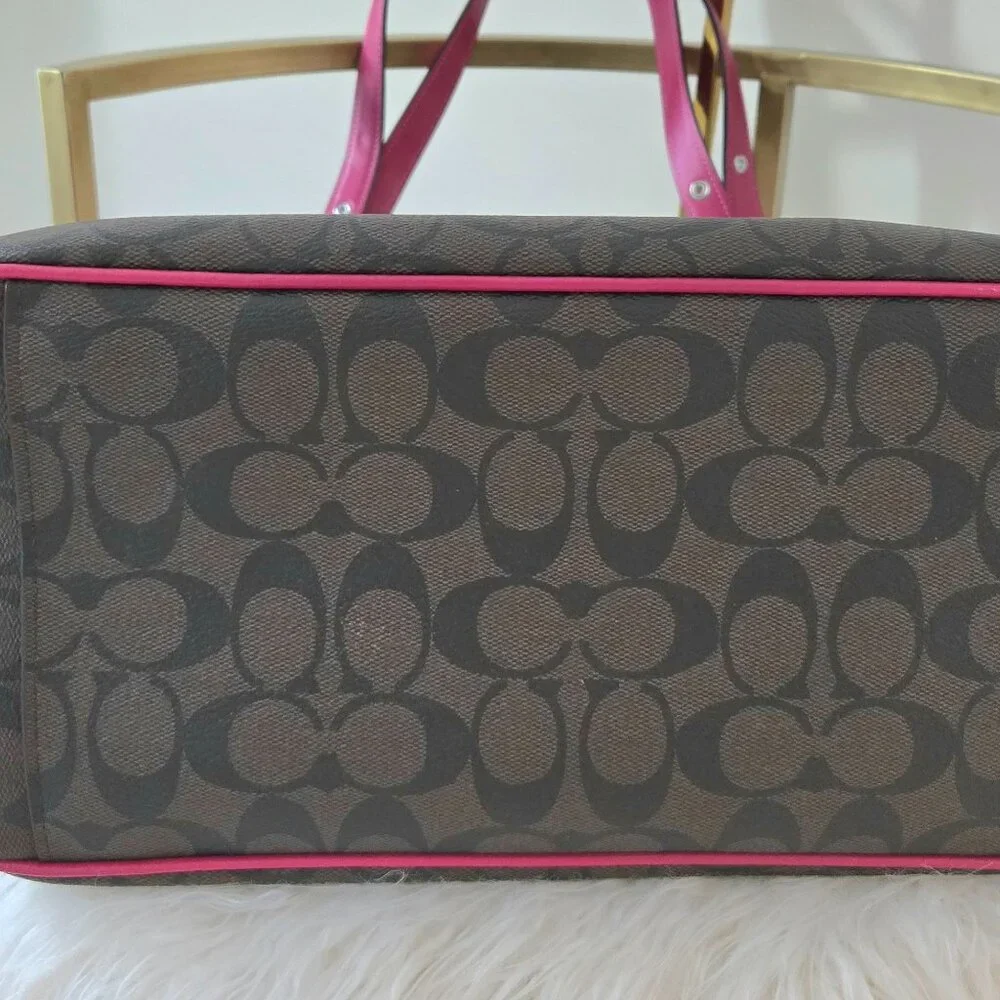 Coach Meadow Shoulder Bag Brown/bright violet - Picture 6 of 8
